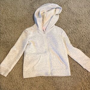 jumping beans Light Gray Zip-Up Hoodie with Hood